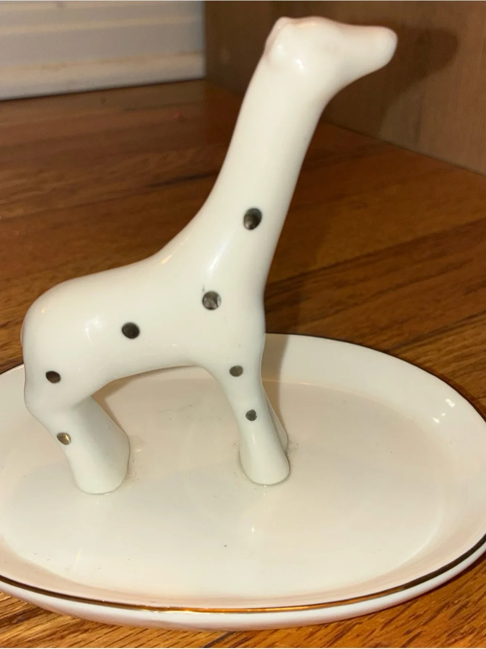 White Ceramic Oval Trinket Dish - Minimalist Jewelry Holder